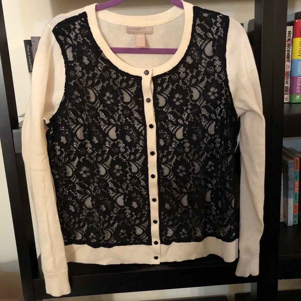 Banana Republic Lace Cardigan